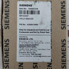 Siemens 5Sy4232-7 Mcb-miniature Circuit Breaker Iec/En 60947-2,Iec/En 60898-1
