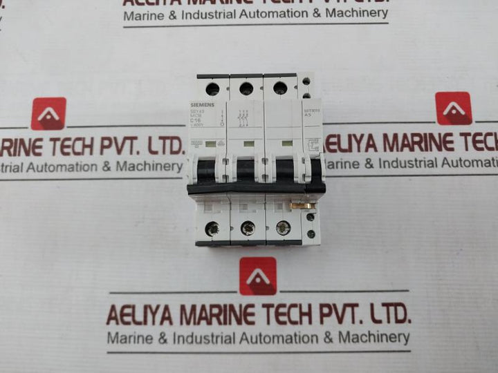 Siemens 5Sy4316-7 Auxiliary Circuit Breaker C16302J114208 Iec/En 60898 5St3010