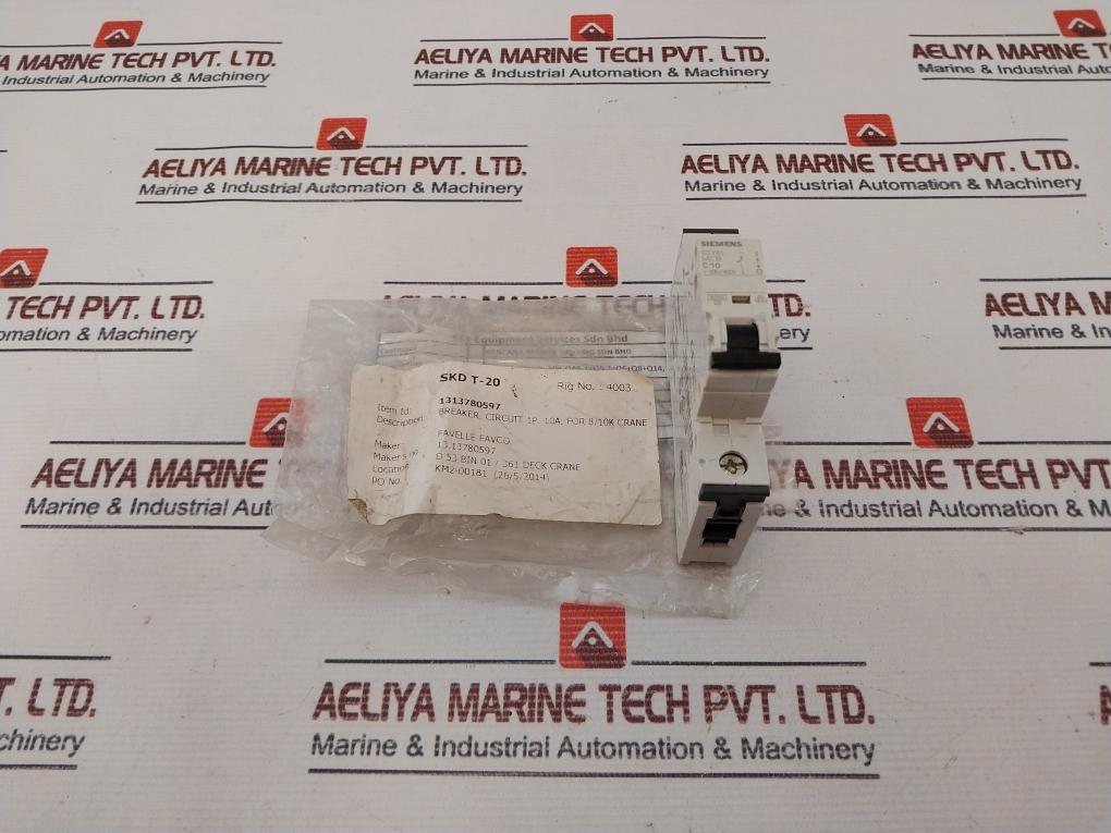 Siemens 5Sy6110-7 Circuit Breaker Aecc-0035-9000