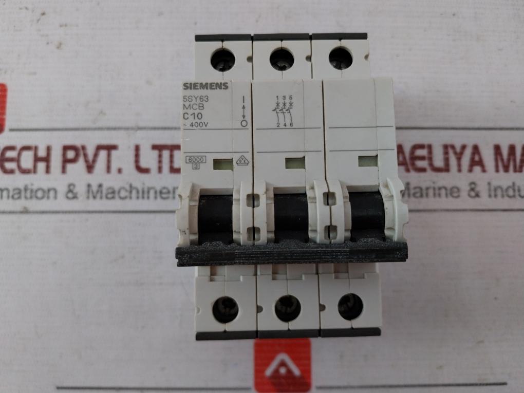 Siemens 5Sy6310-7 Circuit Breaker 400V 15Ka 3,5Nm 277V Ac En 60898