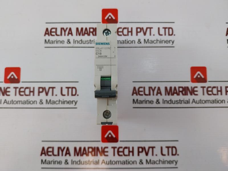 Siemens 5Sl41107Rc Miniature Circuit Breaker C10 240/415V 1-pole