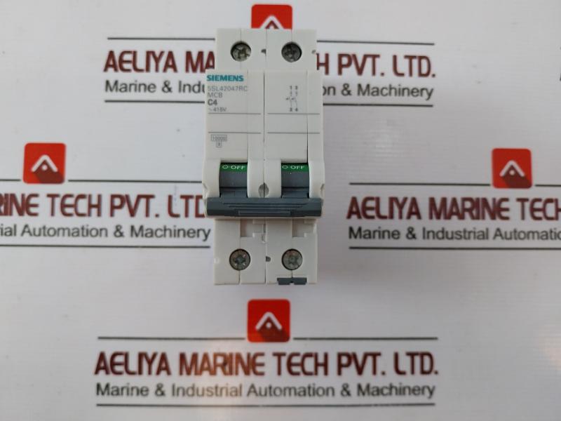 Siemens 5sl42047rc Miniature Circuit Breaker C4 415v 2-pole