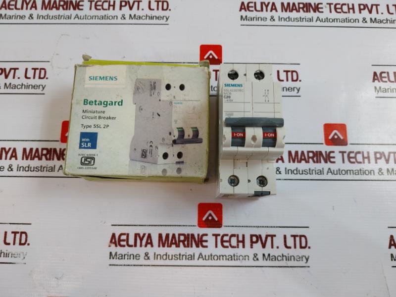 Siemens 5SL42207RC Miniature Circuit Breaker C20 2-Pole 415V CM/L-2255548