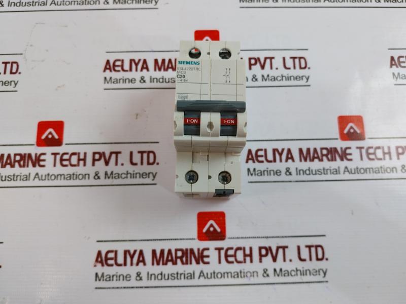 Siemens 5sl42207rc Miniature Circuit Breaker C20 2-pole 415v