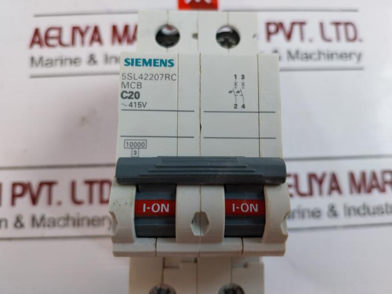 Siemens 5SL42207RC Miniature Circuit Breaker C20 2-Pole 415V CM/L-2255548