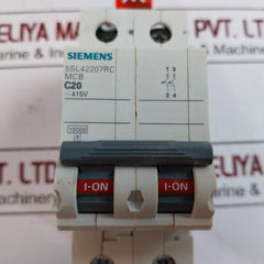 Siemens 5SL42207RC Miniature Circuit Breaker C20 2-Pole 415V CM/L-2255548