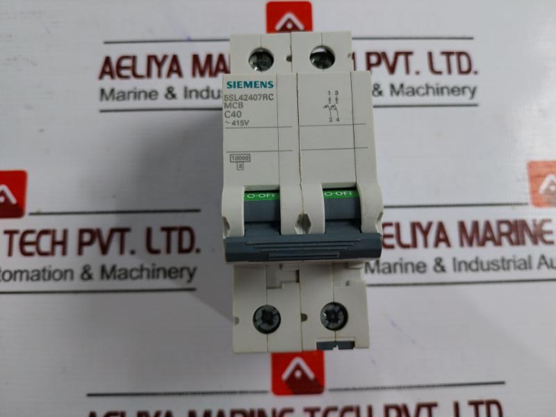 Siemens 5sl42407rc Miniature Circuit Breaker 415 V 10ka 2-pole C 40 A