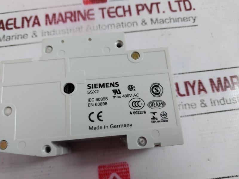 Siemens 5sx22 Circuit Breaker Max 480v Ac 400v A002376, D13 2 Pole