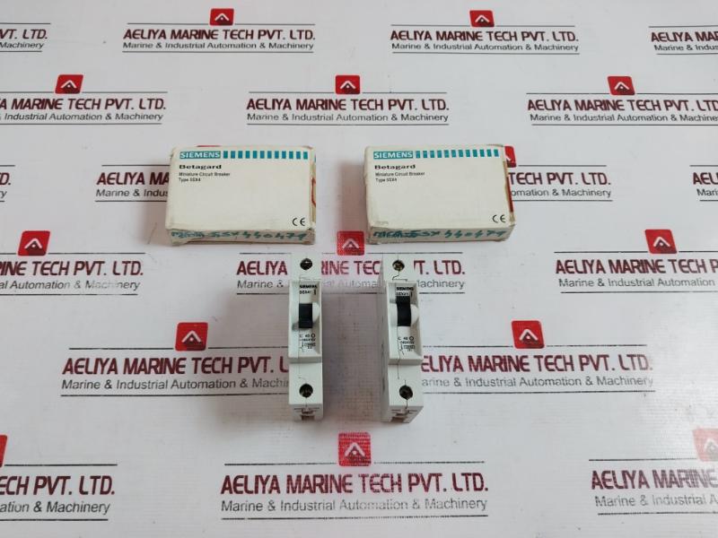 Lot Of 2X Siemens 5Sx41 Miniature Circuit Breaker 240/415V