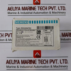 Siemens 5sx42047rc Miniature Circuit Breaker 2p 240/415v 15ka 5sx4