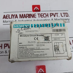 Siemens 5Sx42 Miniature Circuit Breaker H6E6095 H6E6115 02C02 240/415V