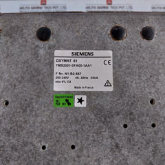 Siemens 7Mb2001-0Fa00-1Aa1 Oxymat 61 Gas Analyzer 200-240V 48-63Hz N1-b2-667