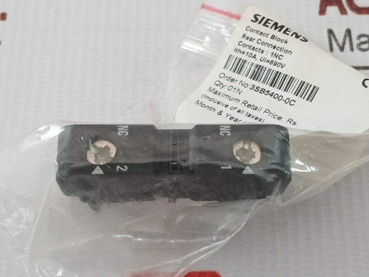 Siemens 690V 10A Contact Block 3Sb5400-0C
