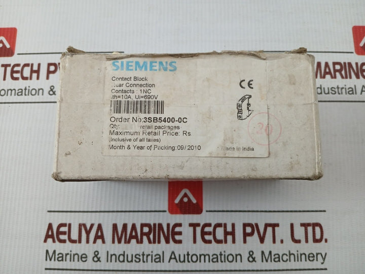 Siemens 690V 10A Contact Block 3Sb5400-0C