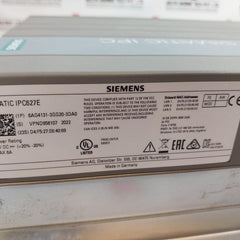 Siemens 6Ag4131-3Gg20-3Da0 Simatic Ipc627E Box Pc