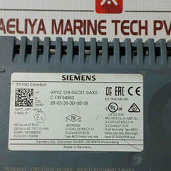 Siemens 6Av2 124-0Gc01-0Ax0 Simatic Hmi Touch Screen (Not Working)