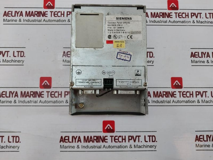 Siemens 6Av3505-1Fb12 Operator Panel G1-206574
