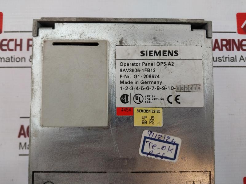 Siemens 6Av3505-1Fb12 Operator Panel G1-206574
