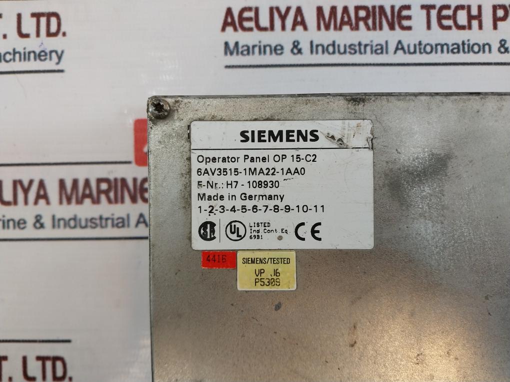 Siemens 6Av3515-1Ma22-1Aa0 Operator Panel (Not Working)