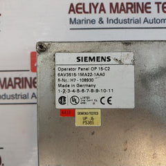 Siemens 6Av3515-1Ma22-1Aa0 Operator Panel