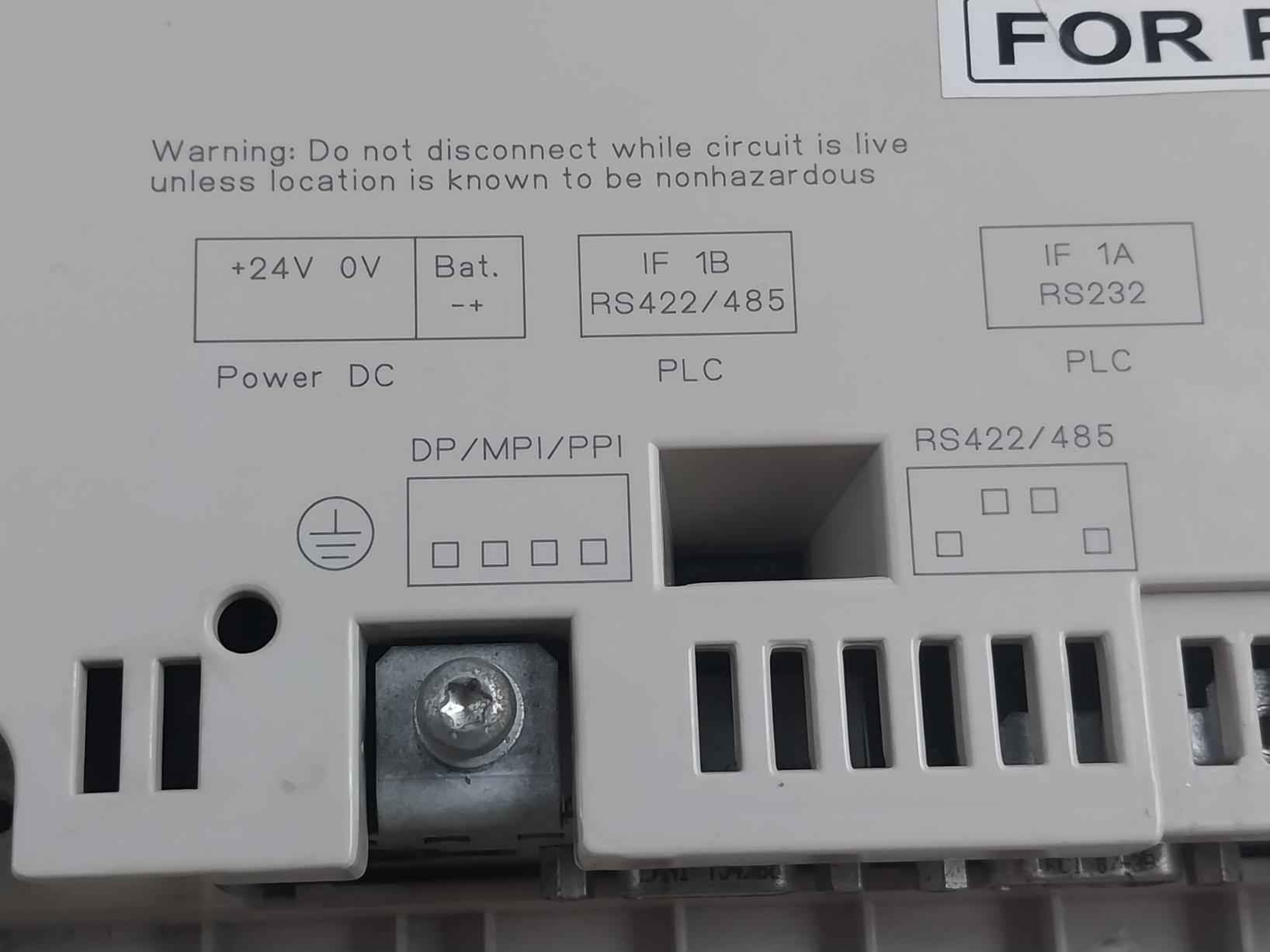 Siemens 6Av6 542-0Ca10-0Ax0 Simatic Hmi Panel Dc 24V/ 0,61A (Not Working)Siemens