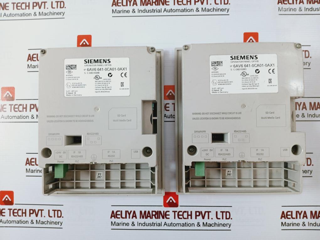 Siemens 6Av6 641-0Ca01-0Ax1 Operator Panel Dc 24V/0.35A Max