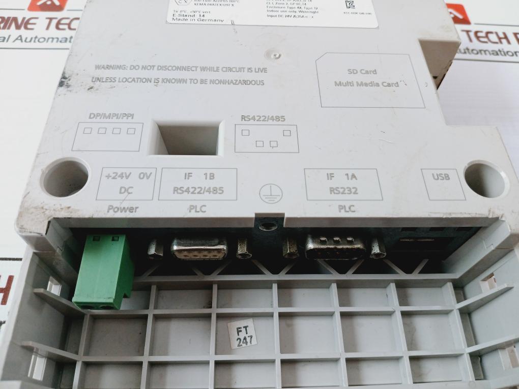 Siemens 6Av6 641-0Ca01-0Ax1 Operator Panel Dc 24V/0.35A Max 480 Gm