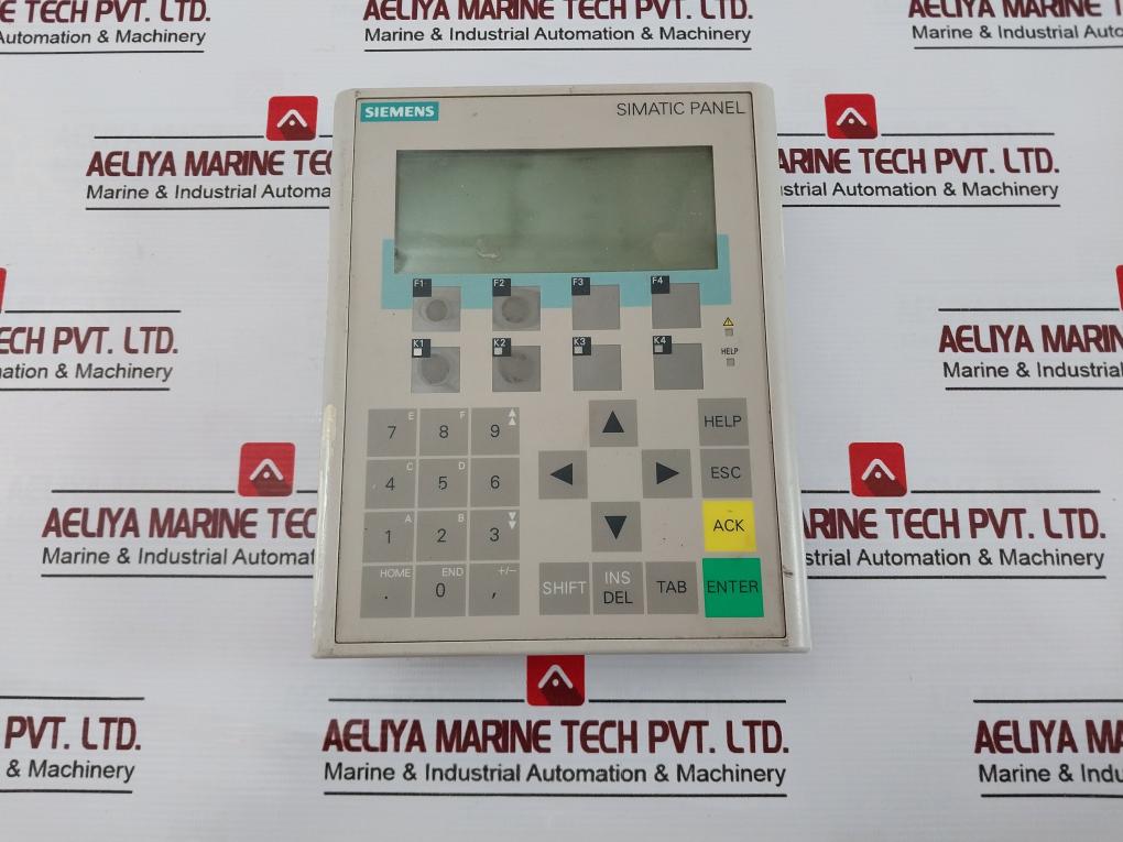 Siemens 6Av6 641-0Ca01-0Ax1 Simatic Operator Panel Op 77B Lc Display Backlit 24V