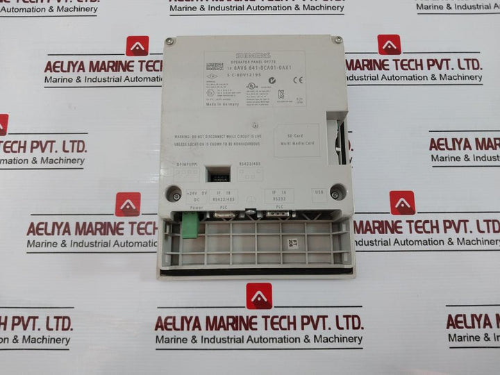 Siemens 6Av6 641-0Ca01-0Ax1 Simatic Operator Panel Op 77B Lc Display Backlit 24V