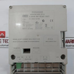 Siemens 6Av6 641-0Ca01-0Ax1 Simatic Operator Panel Op 77B Lc Display Backlit 24V