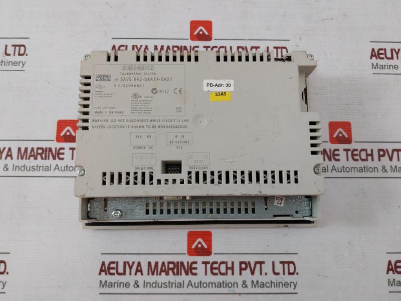 Siemens 6Av6 642-0Aa11-0Ax1 Smart Panel Touch Operation