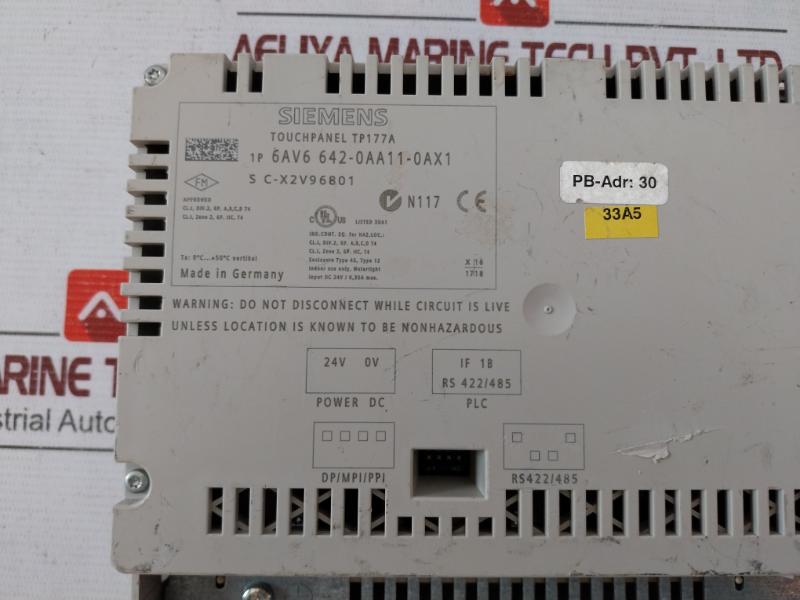 Siemens 6Av6 642-0Aa11-0Ax1 Smart Panel Touch Operation