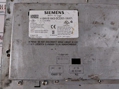 Siemens 6Av6 643-0Cd01-1Ax1 10” Touch Panel Mp277