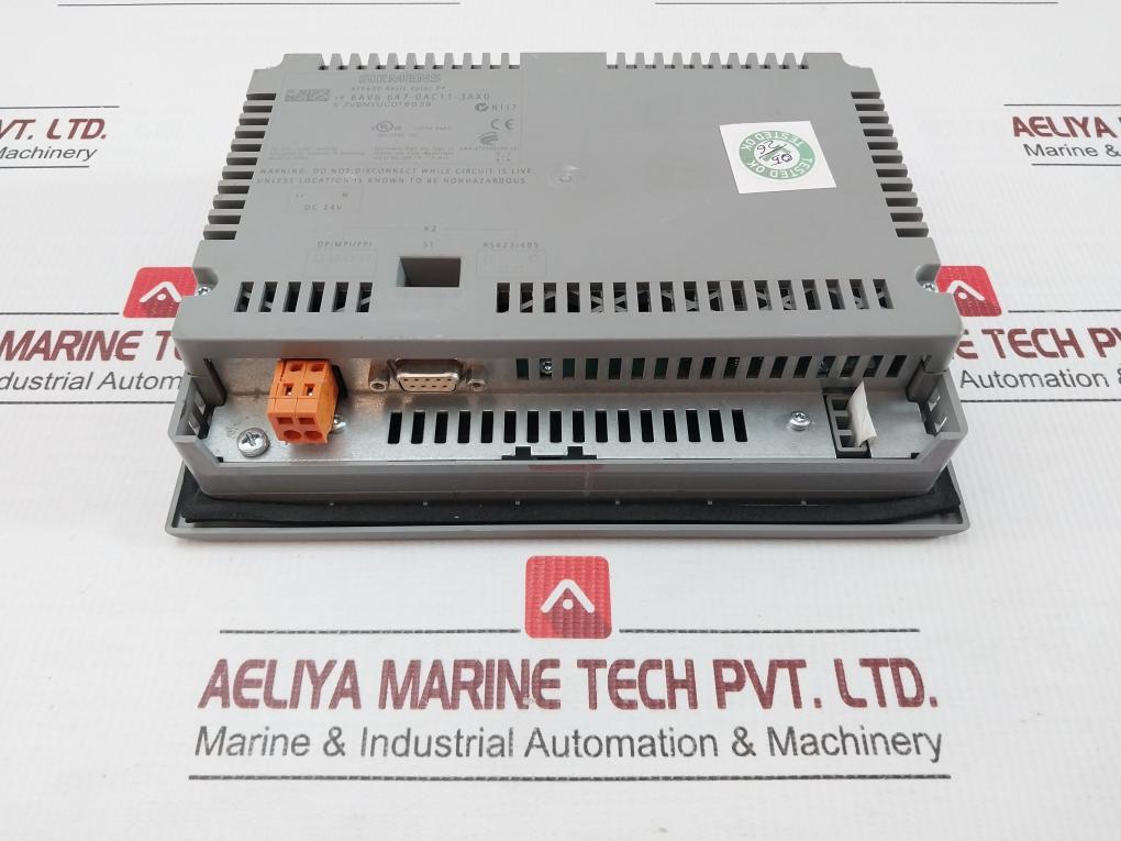 6Av6 647-0Ac11-3Ax0 Hmi Touch Panel Siemens Dc 24V/0.35A