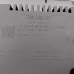 Siemens 6Av6 648-0Be11-3Ax0 Smart Panel Touch Operation