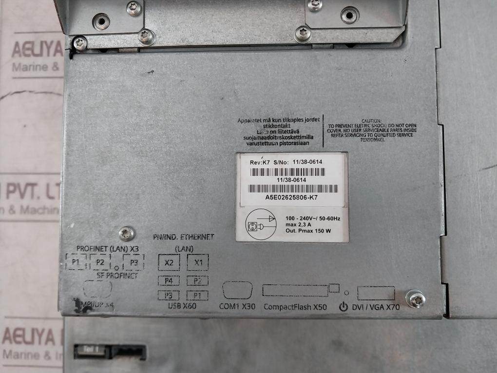 Siemens 6Av7423-2Ac00-0Ca1 Simatic Hmi Ipc6 Panel Pc Rev K7 150W