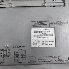 Siemens 6Av7423-2Ac00-0Ca1 Simatic Panel Pc Rev K7 Pmax 150W Max 2,3 A