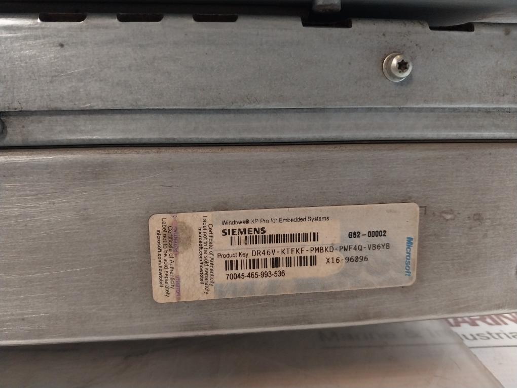 Siemens 6Av7423-2Ac00-0Ca1 Simatic Panel Pc Rev K7 Pmax 150W Max 2,3 A