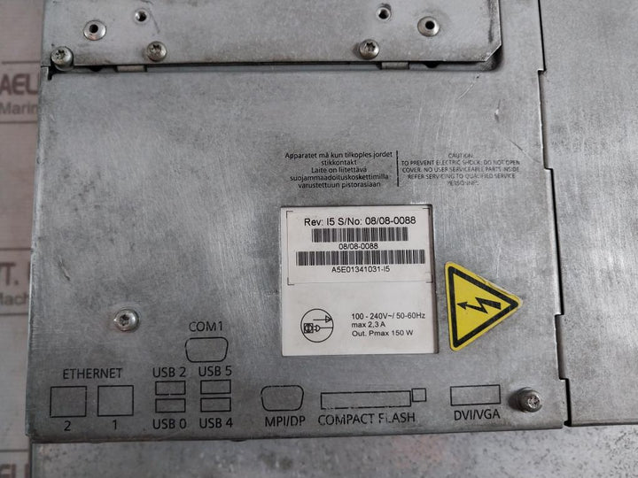 Siemens 6Av7462-0Ac00-0Ca0 Simatic Hmi Panel Rev I5 100-240V 150W