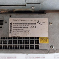Siemens Simatic Panel Pc 6Av7462-0Ac00-0Ca0& 677(Ac) 15" Key Rev.I5