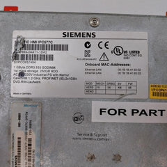 Siemens 6Av7885-0Aa11-1Da2 Simatic Touch Panel