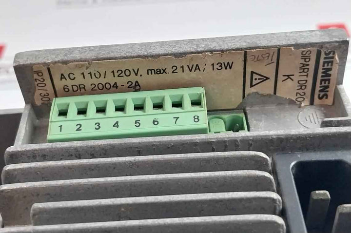 Siemens 6 Dr 2004-2a Process Controller Ac 110/120v Max 21va 13w(Not Working)