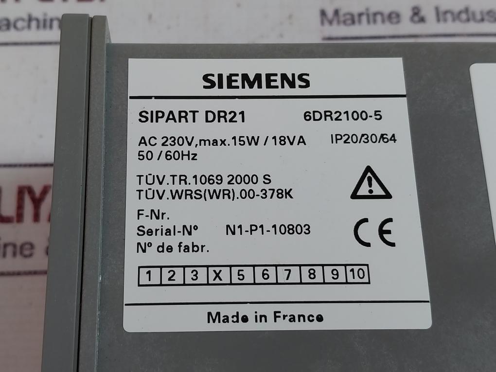 Siemens 6Dr2100-5 Sipart Dr21 Compact Controller, Ac 230V, Ip20/30/64