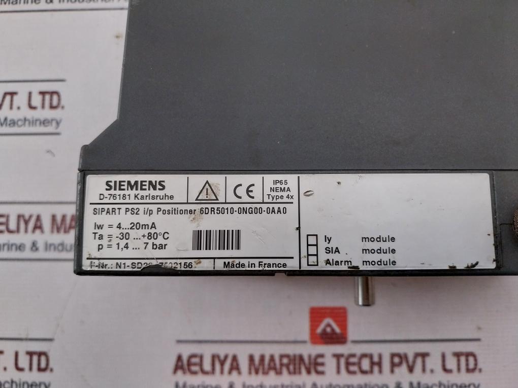 Siemens 6Dr5010-0Ng00-0Aa0 Electropneumatic Positioner 4-20Ma Ip65