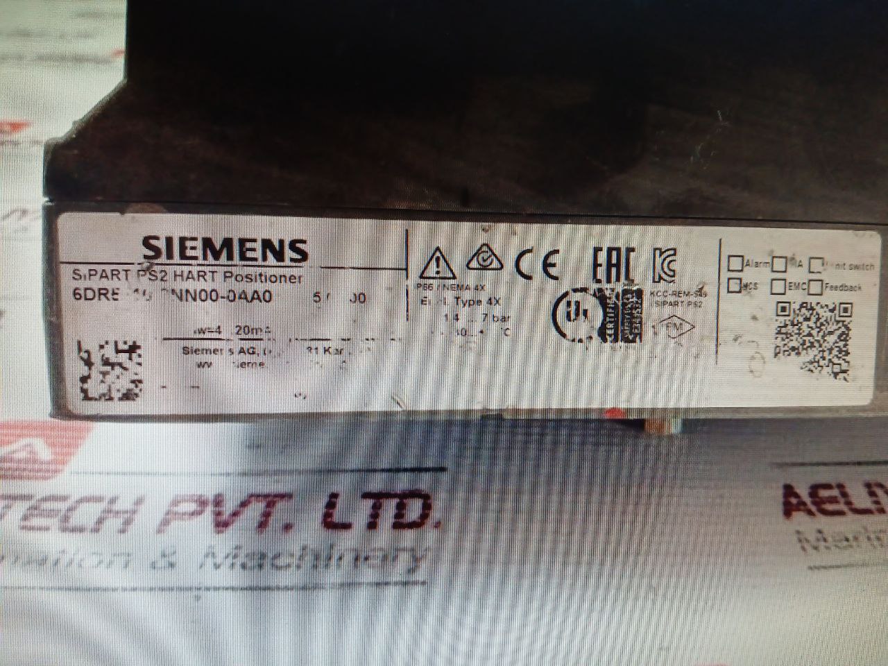 Siemens 6Dr5010-0Nn00-0Aa0 Sipart Ps2 Hart Positioner