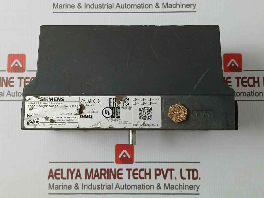 Siemens 6Dr5110-0Nn00-0Aa0 Sipart Ps2 Hart Positioner 4-20Ma Ip66