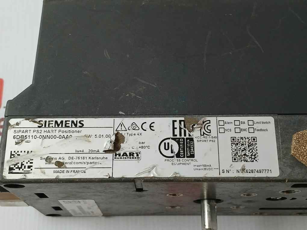 Siemens 6Dr5110-0Nn00-0Aa0 Sipart Ps2 Hart Positioner 4-20Ma Ip66
