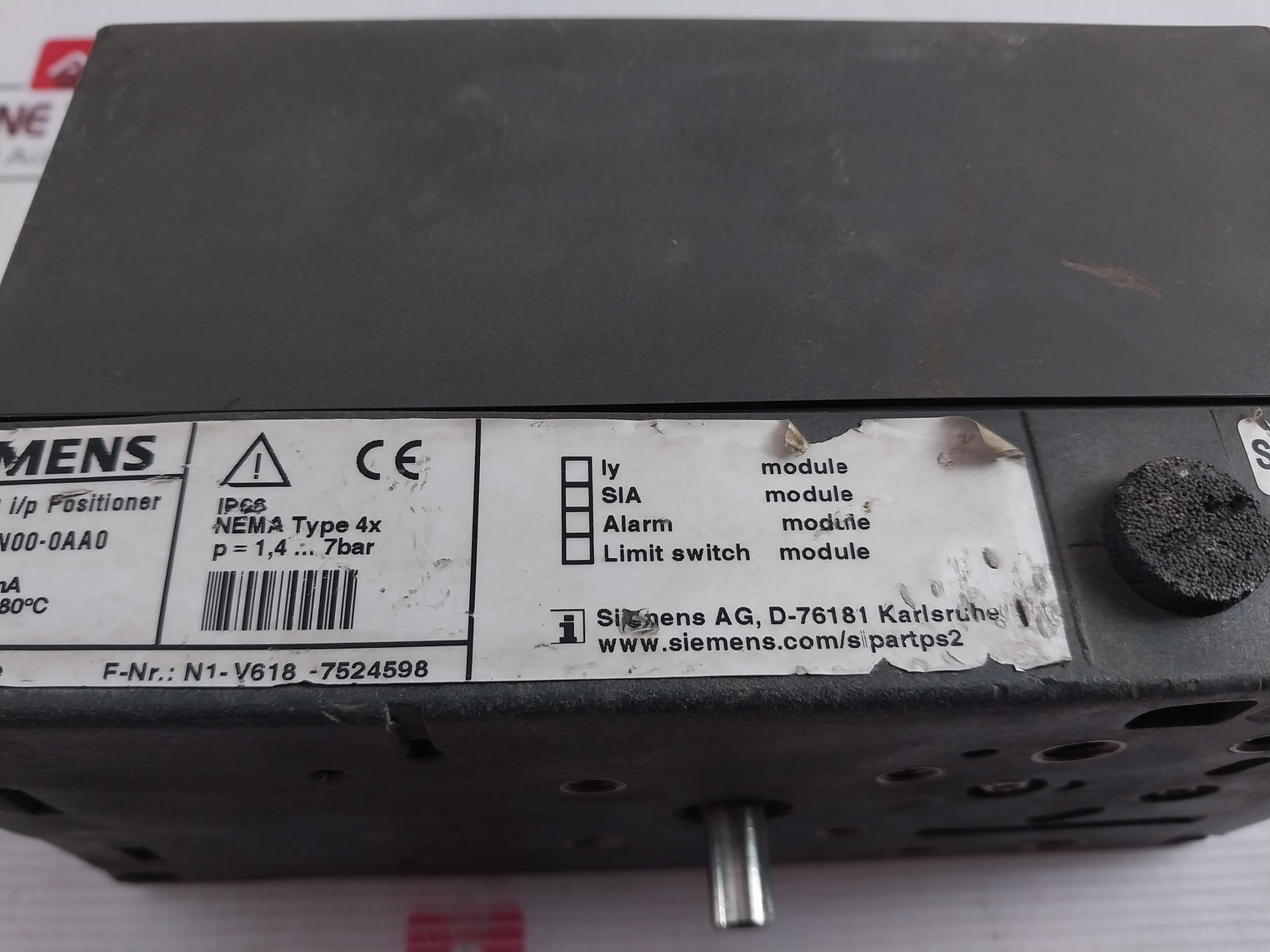 Siemens 6Dr5110-0Nn00-0Aa0 Sipart Ps2 I/P Positioner Hart/4-20Ma