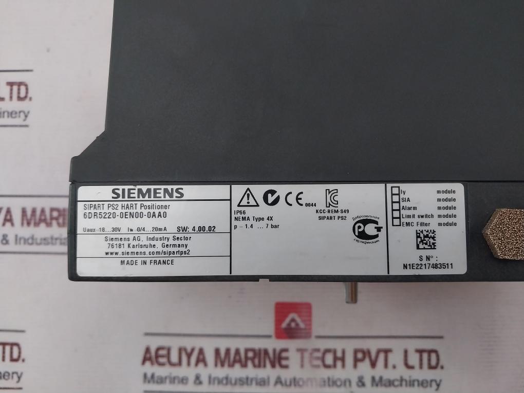 Siemens 6Dr5220-0En00-0Aa0 Hart Positioner Ip66