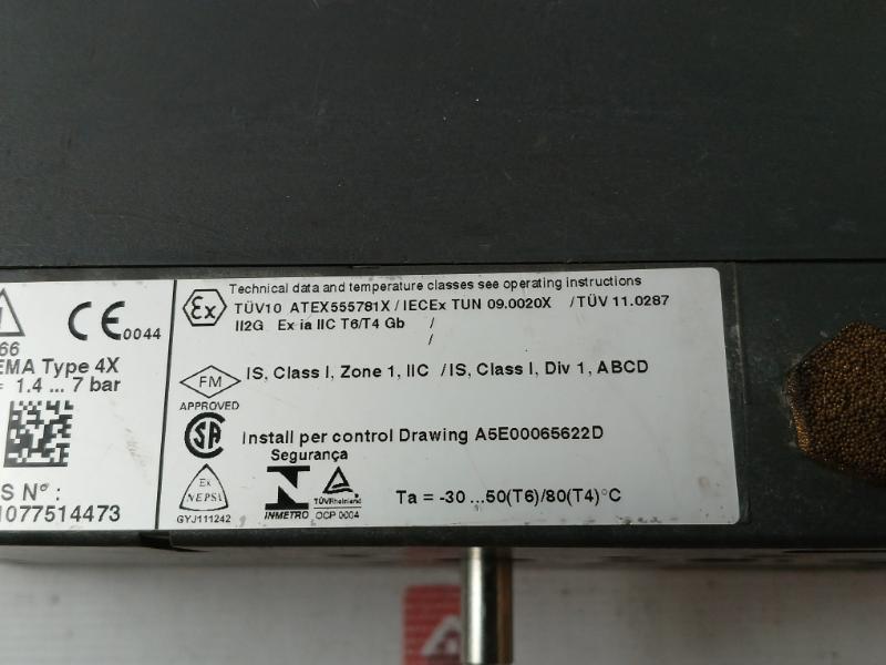 Siemens 6Dr5220-0En00-0Aa0 Sipart Ps2 Smart Electropneumatic Positioner 18-30V
